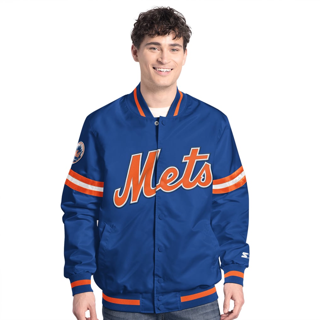  New York Mets Starter Scout Full-Snap Varsity Jacket - Royal